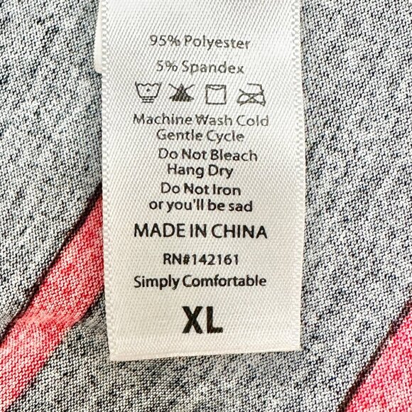 LuLaRoe Jessie Swing Dress Womens XL Black w Red Stripes SS Side Pockets Soft - Picture 5 of 9